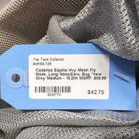 Hvy Mesh Fly Mask, Long Nose,Ears, Bag *new
