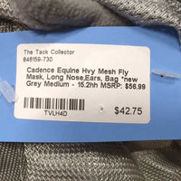 Hvy Mesh Fly Mask, Long Nose,Ears, Bag *new
