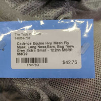 Hvy Mesh Fly Mask, Long Nose,Ears, Bag *new
