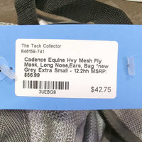 Hvy Mesh Fly Mask, Long Nose,Ears, Bag *new
