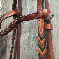 Cradle Bridle Set: Headstall, Parelli/Myler C3 MB33 High Port Bit, Rope Reins *xc, clean, mnr scratches/rust & rubs

