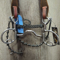 Cradle Bridle Set: Headstall, Parelli/Myler C3 MB33 High Port Bit, Rope Reins *xc, clean, mnr scratches/rust & rubs

