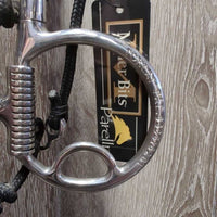 Cradle Bridle Set: Headstall, Parelli/Myler C3 MB33 High Port Bit, Rope Reins *xc, clean, mnr scratches/rust & rubs
