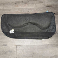 Western AIR Saddle Pad, 2 Felt shims *vgc, mnr hair, stains, residue?dirt, rubs & hair, HOLDS Air
