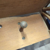 Wood Wall Coat Hanger/Shelf, Wagon Wheel sides

