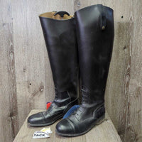 Field Boots, Zips, Bronze Plastic Forms *vgc/xc, mnr dirt & scratches, older?
