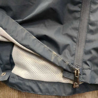 Light Long Riding Duster, Zipper, Hood, Mesh Lining *vgc, mnr edge rubs & stains
