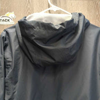 Light Long Riding Duster, Zipper, Hood, Mesh Lining *vgc, mnr edge rubs & stains
