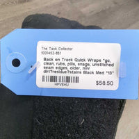 Quick Wraps *gc, clean, rubs, pills, snags, unstitched seam edges, older, mnr dirt?residue?stains

