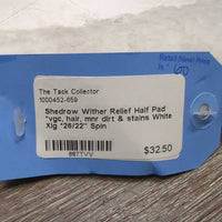 Wither Relief Half Pad *vgc, hair, mnr dirt & stains
