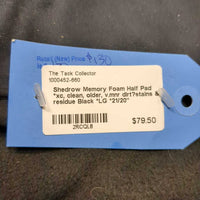 Memory Foam Half Pad *xc, clean, older, v.mnr dirt?stains & residue

