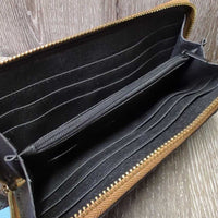 Moda in Pelle: Made in Italy 3 Piece Crocodile Set: Purse, Handbag & Wallet *xc/vgc, mnr stain?dirt, rubs, loose & pulled stitching & crease, torn lining edge
