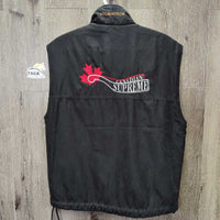 Microsuede - Fleece Vest, Zip "Canadian Supreme Res.Champ" *vgc
