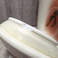 VINTAGE "Wild Horses" 4 Ceramic Canisters, 3 Lids
