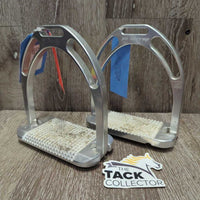 Original Wide Base Stirrup Irons *vgc, mnr dirt, residue, scratches & scuffs
