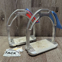 Original Wide Base Stirrup Irons *vgc, mnr dirt, residue, scratches & scuffs
