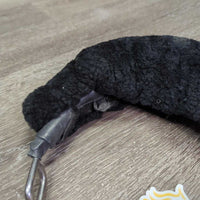 Soft Flexi Mullen Mouth Combi Hackamore, chain, sheepskin Nose *vgc, clean, mnr dirt, stains, hair & rubs, curled velcro, NO Chin Strap
