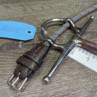 Sweet Iron Full Cheek Gag Bit, Thick Nylon Rope Gag Cheeks *vgc, clean, rust, scuffs & scratches, gouged/hollow spots
