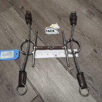 Sweet Iron Full Cheek Gag Bit, Thick Nylon Rope Gag Cheeks *vgc, clean, rust, scuffs & scratches, gouged/hollow spots
