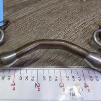 Med/Narrow High Port Tongue Relief Sweet Iron SS Pelham, chain *vgc, clean, residue, scuffs & scratches

