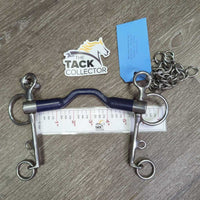 Med High Port Tongue Relief LS Pelham, Chain *gc, scale, stains, scratches, clean, rubs
