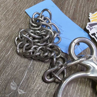SS Plastic Pelham Bit, chain *vgc, clean, mnr stains, scuffs & rubs
