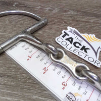 Thin French Link Hunter D Ring Bit, center bar *gc, dirty, scale, stains, residue, scuffs, scratches
