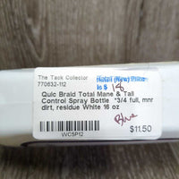 Total Mane & Tail Control Spray Bottle *3/4 full, mnr dirt, residue
