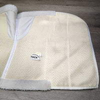 Non Slip Top & Bottom Dressage Saddle Pad, Canada Flag, fleece *gc, dingy/stains, clean
