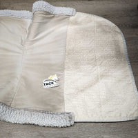 Non Slip Dressage Saddle Pad, fleece lined top *gc, clean, stains, puckered lining, clumpy, dingy, loose lining, hair, rubs, pills, marker, older
