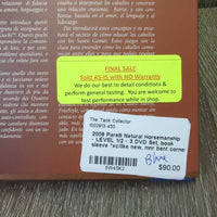 2009 Parelli Natural Horsemanship - LEVEL 1/2 - 3 DVD Set, book sleeve *xc/like new, mnr bent corner
