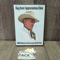 Ray Hunt Appreciation Clinic DVD, 2005 Western Horseman of the Year, Plastic Case *vgc, mnr scuffs & scratches
