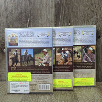 7 Clinics with Buck Brannaman 3 DVD Set, Plastic Case *gc, dirty, film, scuffs
