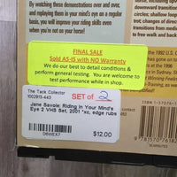 Jane Savoie: Riding in Your Mind's Eye 2 VHS Set, 2001 *xc, edge rubs
