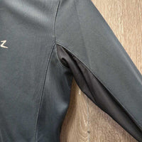 LS Sun Show Shirt, 1/4 Snap Up, Snap Collar, Mesh Sleeves *vgc, puckered collar & cuffs
