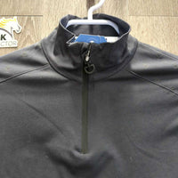 LS Polo Shirt, 1/4 Zip Up *vgc/xc, clean, hairY
