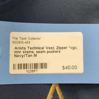 Technical Vest, Zipper *vgc, mnr stains, seam puckers
