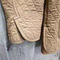 Hvy Quilt Fleece Lined Jacket, Snaps *vgc, older? mnr puckers, hairy lining
