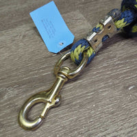 Nylon Lead Rope, snap *gc, melted, dirt, frays, snags, rust
