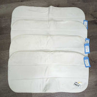 4 Fleece No Bow Leg Quilts *gc/fair, clean, thinned, creases, dingy, v.pilly, mnr hair

