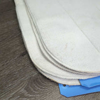 4 Fleece No Bow Leg Quilts *gc/fair, clean, thinned, creases, dingy, v.pilly, mnr hair
