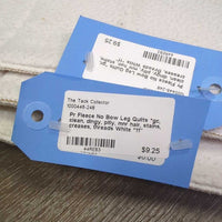Pr Fleece No Bow Leg Quilts *gc, clean, dingy, pilly, mnr hair, stains, creases, threads
