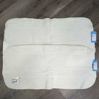 Pr Fleece No Bow Leg Quilts *gc/fair, mismatch?, clean, dingy, thin, mnr hair, creases, pilly, threads

