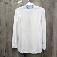 LS Sun Show Shirt, 1/3 Snap Up, Snap Collar, Mesh Sleeves *vgc/gc, cuff & collar puckers, mnr snags, dingy?
