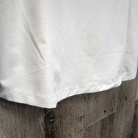 LS Sun Show Shirt, 1/3 Snap Up, Snap Collar, Mesh Sleeves *vgc/gc, cuff & collar puckers, mnr snags, dingy?
