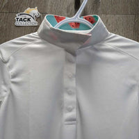LS Show Sun Shirt, 1/4 Snap Up, Mesh Sleeves, tags *new
