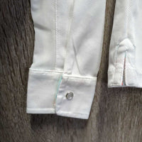 LS Show Sun Shirt, 1/4 Snap Up, Mesh Sleeves, tags *new
