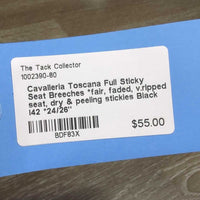 Full Sticky Seat Breeches *fair, faded, v.ripped seat, dry & peeling stickies
