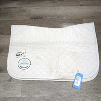 Friction Free Padded Top Baby Saddle Pad *gc/fair, clean, stains, v.puckered & creased, folds, older, rubs, pills, dingy
