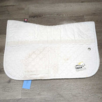 Friction Free Padded Top Baby Saddle Pad *gc/fair, clean, stains, v.puckered & creased, folds, older, rubs, pills, dingy
